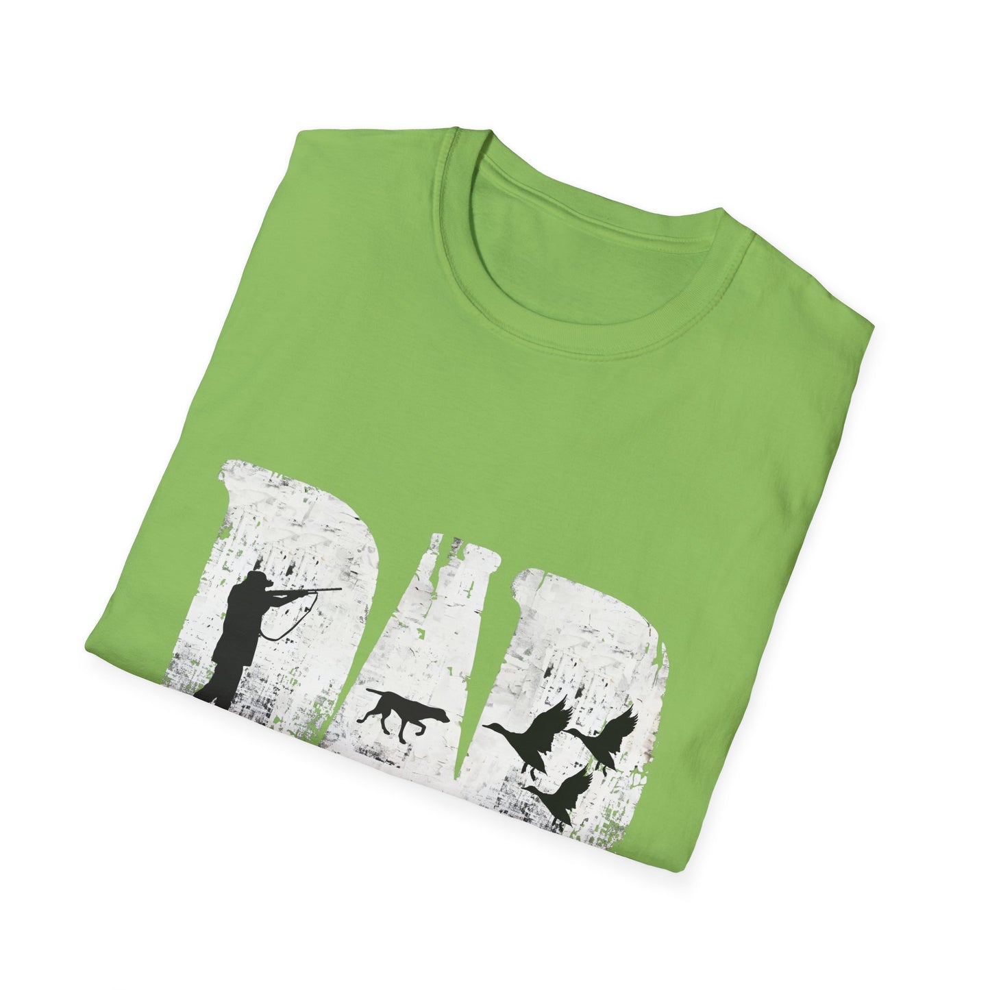 Dad Hunting Shirt for Fathers Day Funny Deer Hunter with Dog Gift for Dad Outdoorsman Camo Inspired Buck Hunting Tee