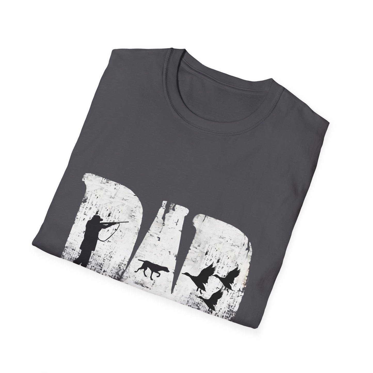 Dad Hunting Shirt for Fathers Day Funny Deer Hunter with Dog Gift for Dad Outdoorsman Camo Inspired Buck Hunting Tee