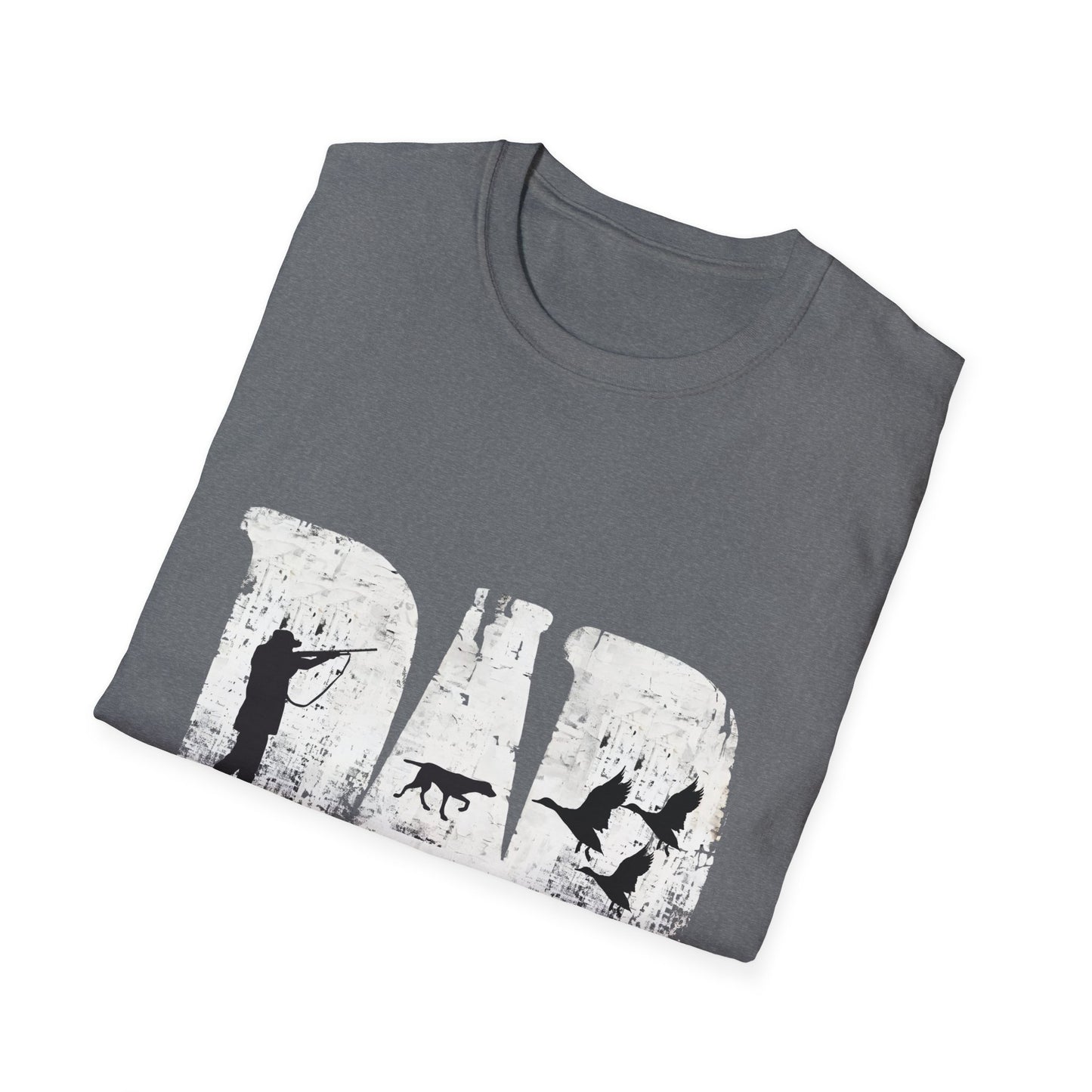 Dad Hunting Shirt for Fathers Day Funny Deer Hunter with Dog Gift for Dad Outdoorsman Camo Inspired Buck Hunting Tee