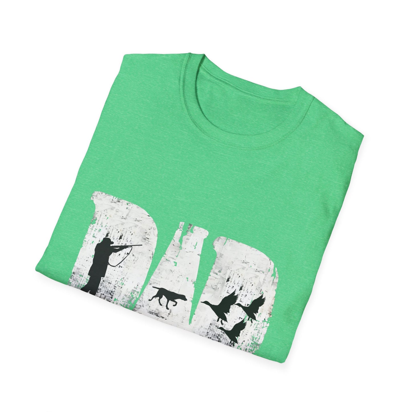 Dad Hunting Shirt for Fathers Day Funny Deer Hunter with Dog Gift for Dad Outdoorsman Camo Inspired Buck Hunting Tee