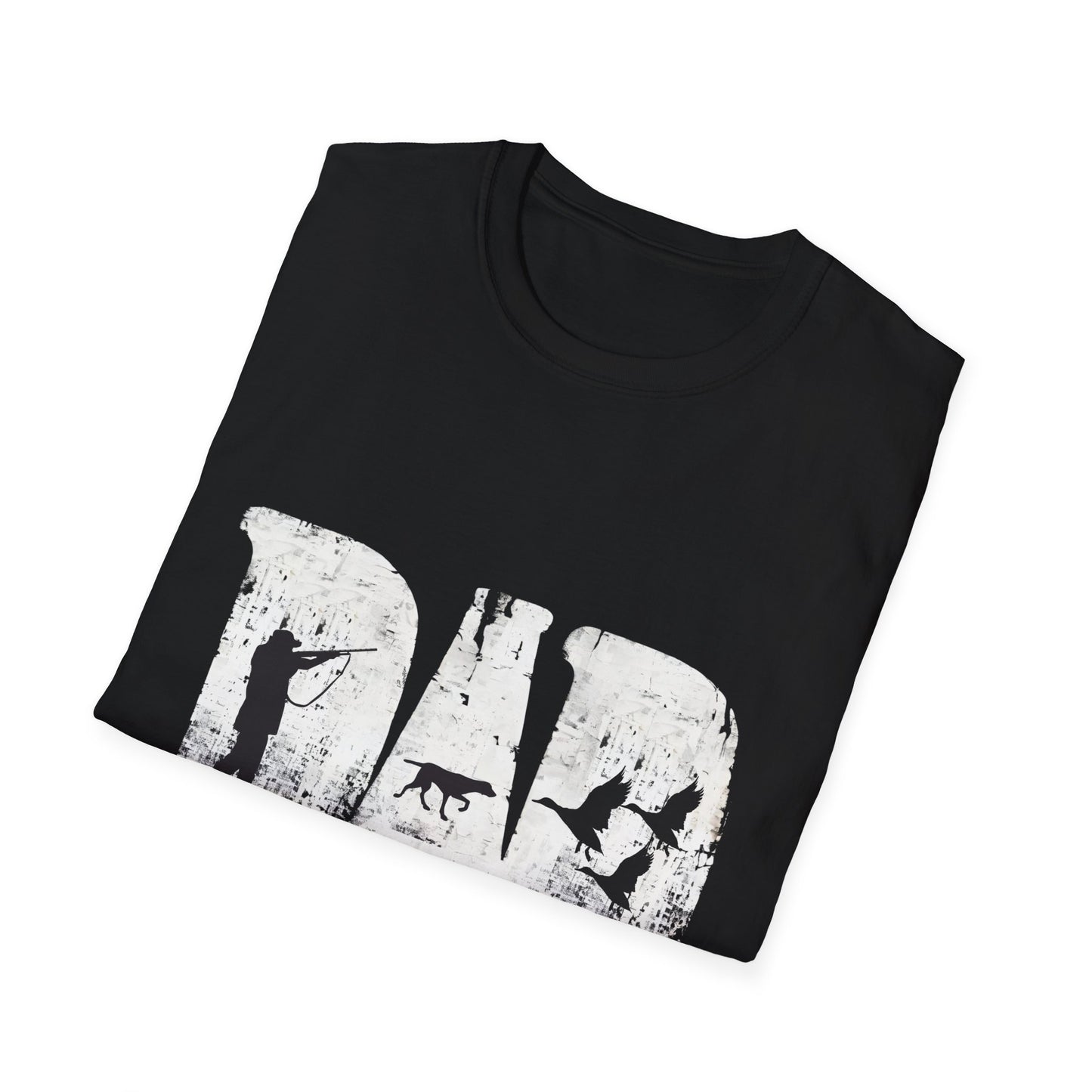 Dad Hunting Shirt for Fathers Day Funny Deer Hunter with Dog Gift for Dad Outdoorsman Camo Inspired Buck Hunting Tee